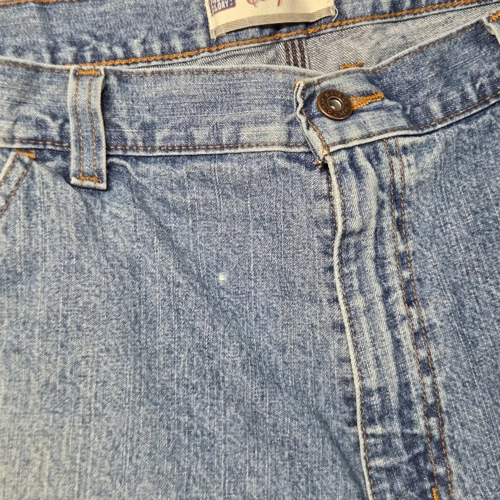 Faded Glory Mens Denim Carpenter Shorts Blue Size 40 Workwear Utility PFG-3970